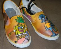 OOAK Custom Made Spongebob Shoes Womens 7 Adults in Kingwood, Texas