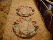 Victorian-Style Pair of Porcelain Plates To Hang in Luke AFB, Arizona